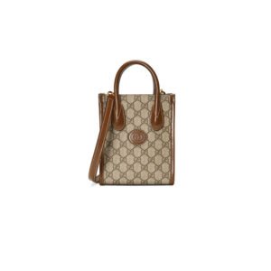 Mini tote bag with Interlocking G