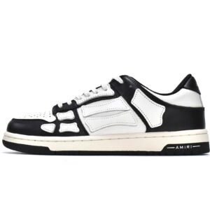 AMIRI Skel Top Low White Black MFS003-004