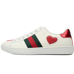 Gucci Ace Embroidered Hearts