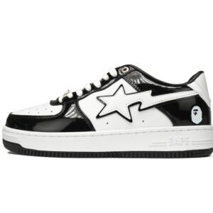 A Bathing Ape Bape Sta Low Black White 1H70-191-001