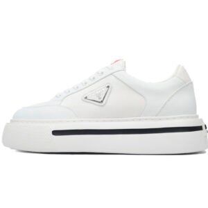 Prada White plaid platform shoes