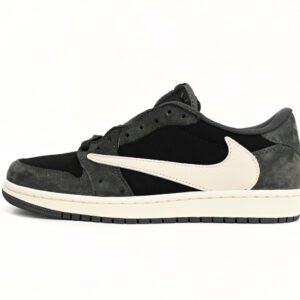 Travis Scott x Air Jordan 1 Low Black Grey Low Help DM7866-001