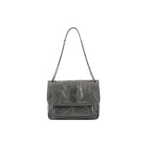 SAINT LAURENT NIKI MEDIUM IN CRINKLED VINTAGE LEATHER