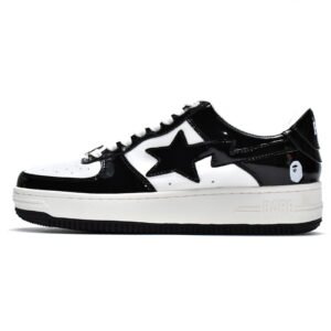A Bathing Ape Bape Sta Low Black White 1G70-109-0001