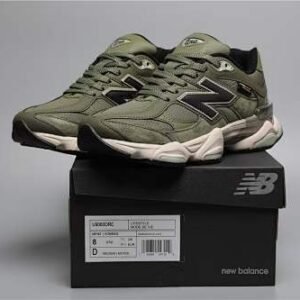 New Balance 9060 Olive Green Sneakers