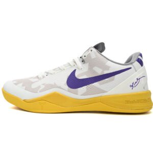 Nike Kobe 8 Low White/Purple-Yellow 555035-101