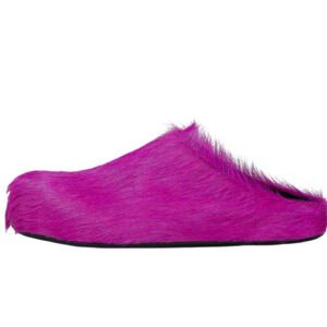 Marni Long hair Calfskin Fussbett Sabot Fuchsia SBMR000600P412200C58