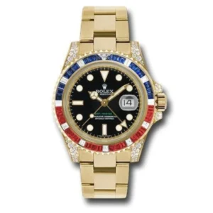 GMT MASTER 2 GOLDEN RAINBOW DIAMOND 40MM 116758 SAru-78208