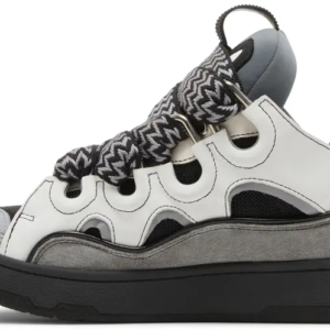 Lanvin Curb Sneakers 'White Anthracite'