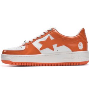 A Bathing Ape Bape Sta Low White Orange 1H70-191-001