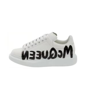 Alexander McQueen Oversized Graffiti White Black