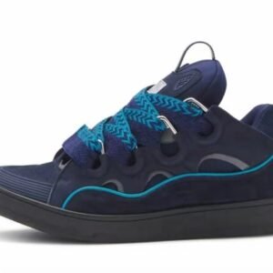 LANVIN White Navy Blue