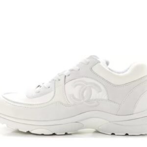 Chanel Triple White Chanel CC Logo Low Top