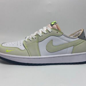 Air Jordan 1 Retro Low White Ghost Green Black DM7837-103