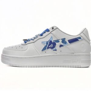 A Bathing Ape Bape Sta Low White Blue Camouflage 1H20-191-045