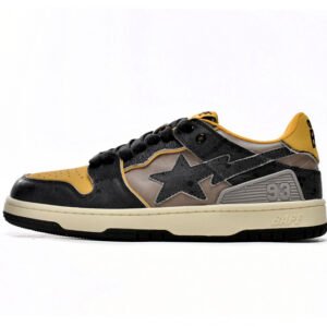 A Bathing Ape Bape Sta Low Make old Black and Yellow 1120-291-021