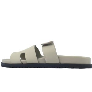 Hermes Khaki flip flops