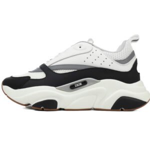 Dior White Black 'B22' Sneakers Cream
