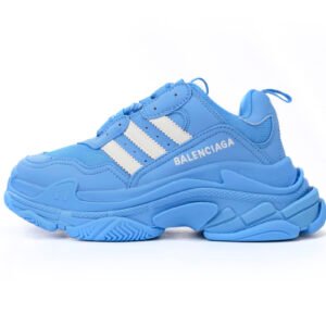 Adidas x Balenciaga Triple S Blue And White Bars