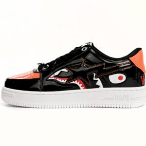 A Bathing Ape Bape Sta Low Orange Shark 1H30-191-005