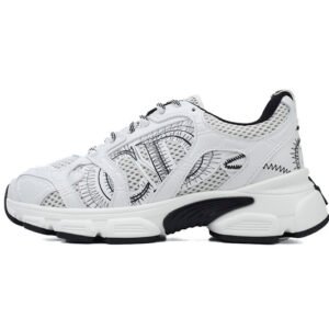 Dior Chrono Sneaker Mesh with White and Black Leather-Effect Panels