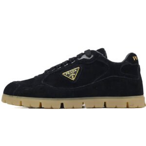 Prada Trail faded suede sneakers Black