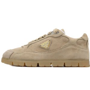 Prada Trail faded suede sneakers Khaki