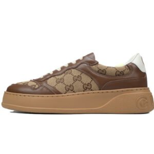 Gucci GG Embossed low-top Brown