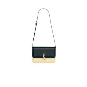 SOLFERINO MEDIUM SATCHEL IN BOX SAINT LAURENT LEATHER