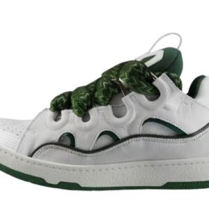 Lanvin Curb Sneakers White green
