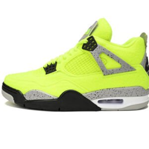 Tagz x Air jordan 4 Plush Fluorescent Yellow DV6773-700