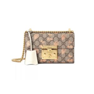 Padlock small berry shoulder bag