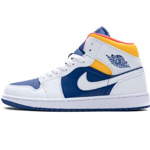 Air Jordan 1 Mid Royal Blue Laser Orange 554724-131