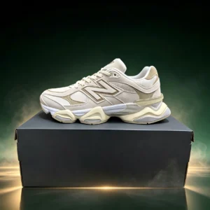 New Balance 9060 Cream Grey Sneakers